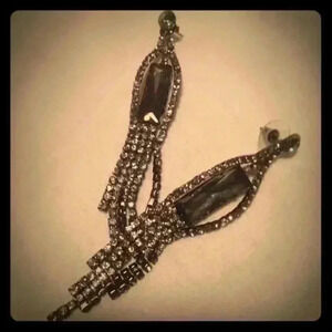 Smoky topaz earrings